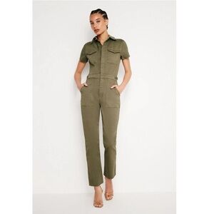 GOOD AMERICAN $199 Fit For Success Utility Jumpsuit